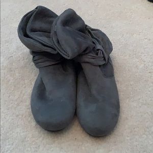 Gray boots